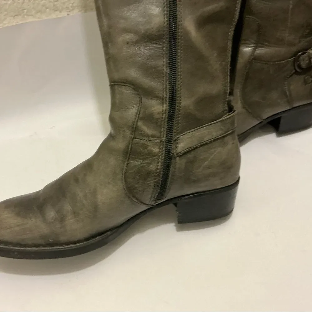Born Gray Over the Knee Boots
